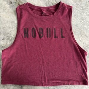 NOBULL Burgundy Crop Top